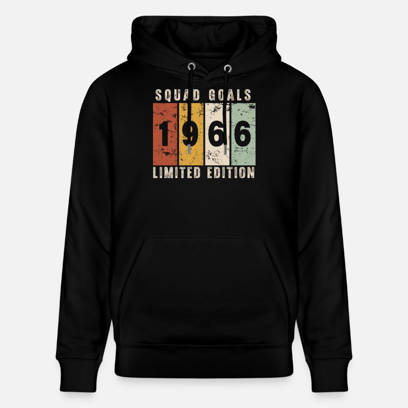 anniversaire 1966 - 60 ans - Sweat à capuche bio CRUISER Stanley/Stella Unisexe - noir