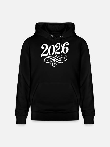 2026 year - Stanley/Stella CRUISER Unisex Organic Hoodie - black