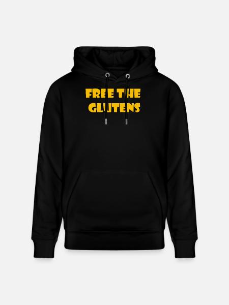 Free the glutens - Stanley/Stella CRUISER Unisex Organic Hoodie - black