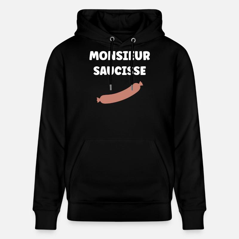 Monsieur Saucisse - Sweat à capuche bio CRUISER Stanley/Stella Unisexe - noir