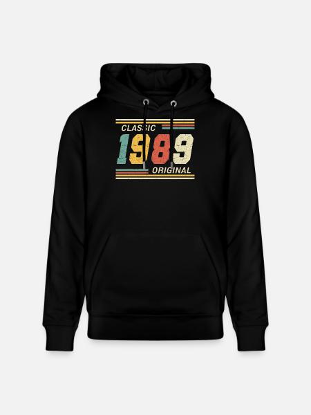 Classic 1989 original 1989 - Stanley/Stella CRUISER Unisex Organic Hoodie - black