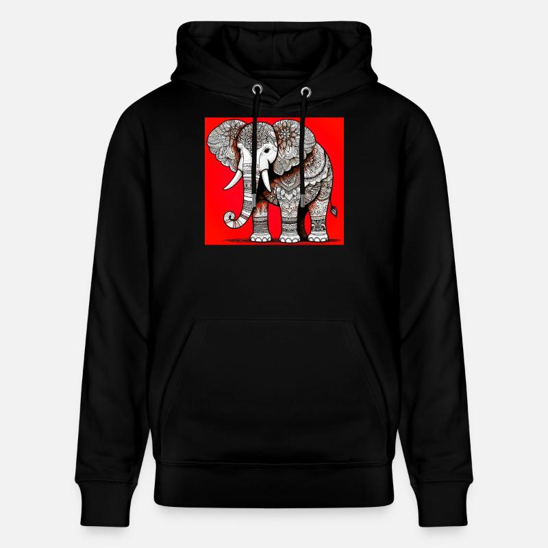 éléphant - Sweat à capuche bio CRUISER Stanley/Stella Unisexe - noir