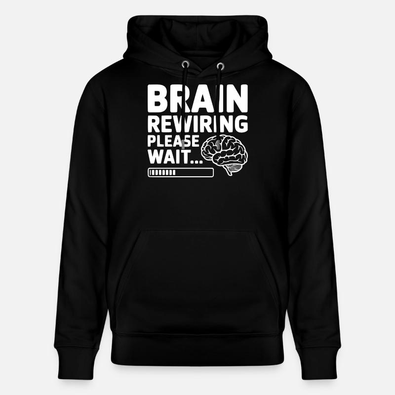 Reprogrammation du cerveau, veuillez patienter... - Sweat à capuche bio CRUISER Stanley/Stella Unisexe - noir
