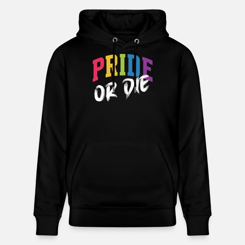 LGBT-Pride-Monat – Pride or Die - Stanley/Stella Unisex Bio-Hoodie CRUISER  - Schwarz