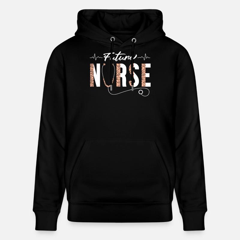 Future Nurse Stethoscope-Emblem - Stanley/Stella Unisex Bio-Hoodie CRUISER - Schwarz