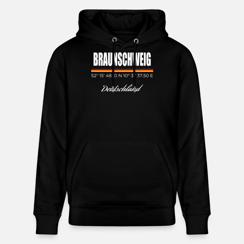 Braunschweig - Stanley/Stella Unisex Bio-Hoodie CRUISER - Schwarz