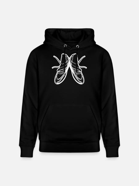 Ballet Shoes Drawing - Stanley/Stella CRUISER Unisex Organic Hoodie - black
