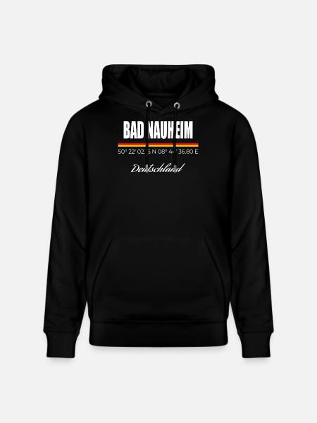 Bad Nauheim - Stanley/Stella CRUISER Unisex Organic Hoodie - black