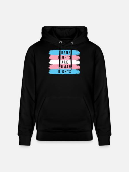 LGBTQ-Pride-Monat – Trans-Rechte sind Menschenrechte - Stanley/Stella Unisex Bio-Hoodie CRUISER  - Schwarz