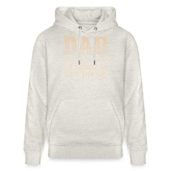 Vatersein: Härteste Job, den du liebst - Stanley/Stella Unisex Bio-Hoodie CRUISER  - Beige meliert - Vorne - Alina (178cm) & Michal (187cm)
