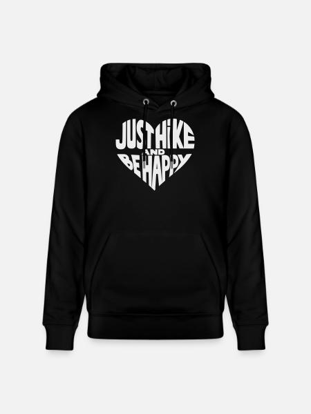 Juste randonner et être heureux design - Sweat à capuche bio CRUISER Stanley/Stella Unisexe - noir