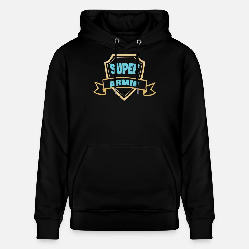 Insigne de Bouclier Super Armin - Sweat à capuche bio CRUISER Stanley/Stella Unisexe - noir