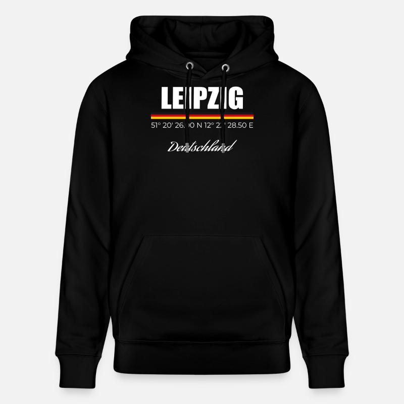 Leipzig - Stanley/Stella Unisex Bio-Hoodie CRUISER  - Schwarz