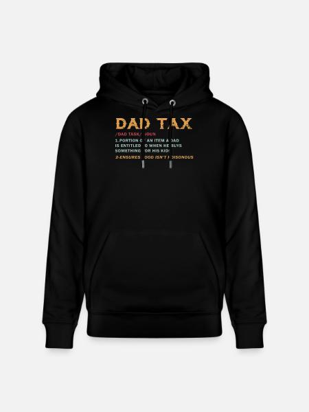 Vatersteuer: Geschenklast der Kinder - Stanley/Stella Unisex Bio-Hoodie CRUISER - Schwarz