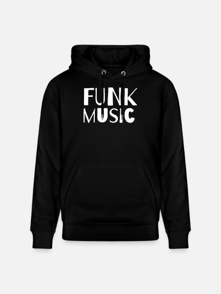 Funk-Musik Kühne Retro-Typografie - Stanley/Stella Unisex Bio-Hoodie CRUISER  - Schwarz