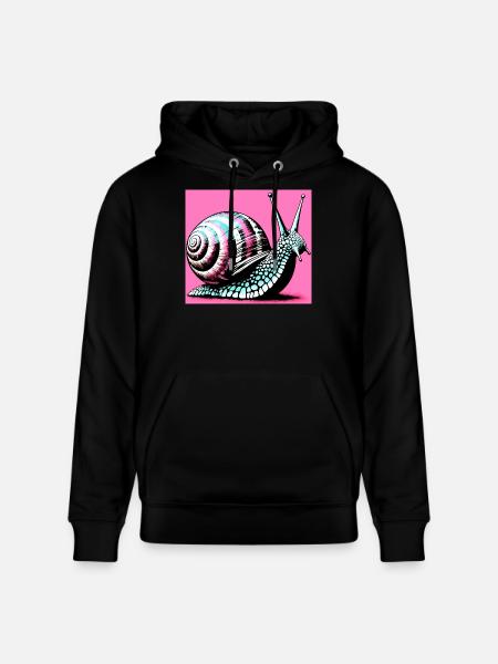 Escargot - Sweat à capuche bio CRUISER Stanley/Stella Unisexe - noir