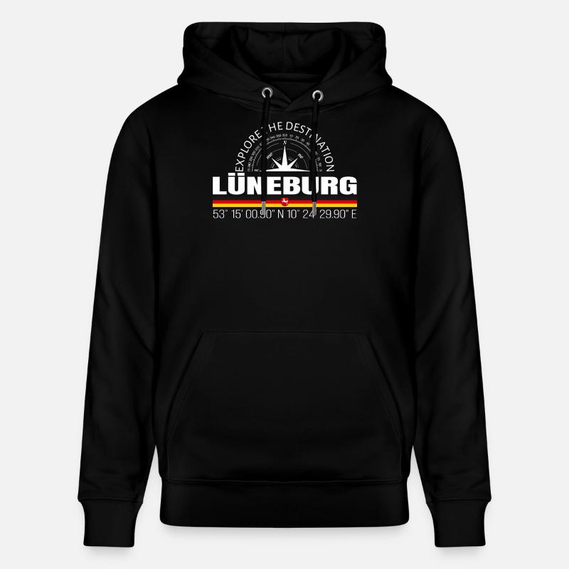 Lunebourg - Sweat à capuche bio CRUISER Stanley/Stella Unisexe - noir