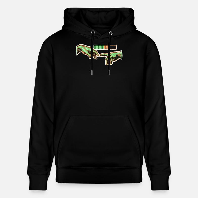 Human Connection Loading - Stanley/Stella Unisex Bio-Hoodie CRUISER  - Schwarz