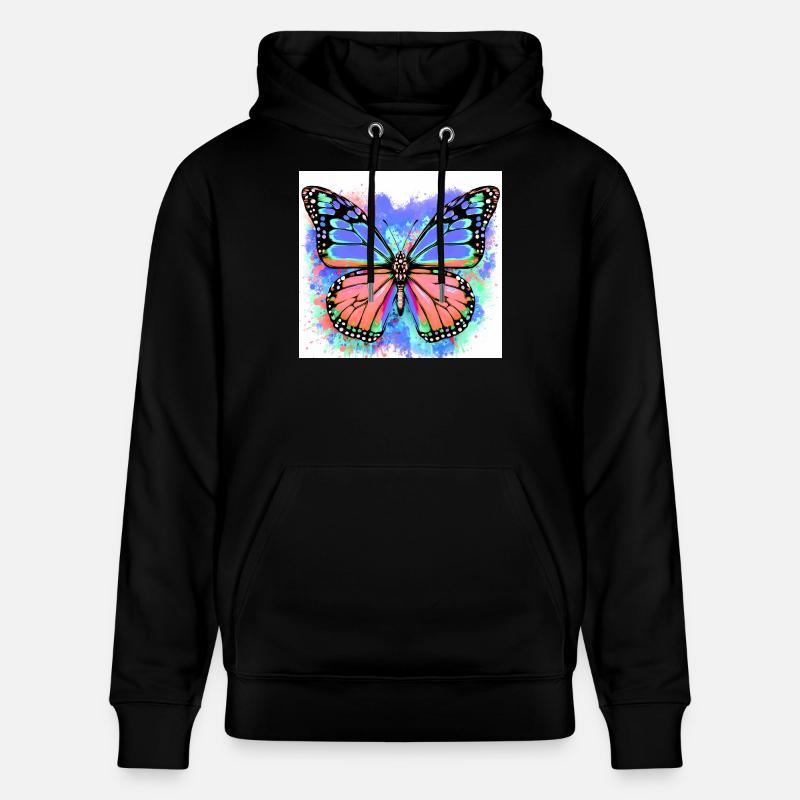 papillon - Sweat à capuche bio CRUISER Stanley/Stella Unisexe - noir