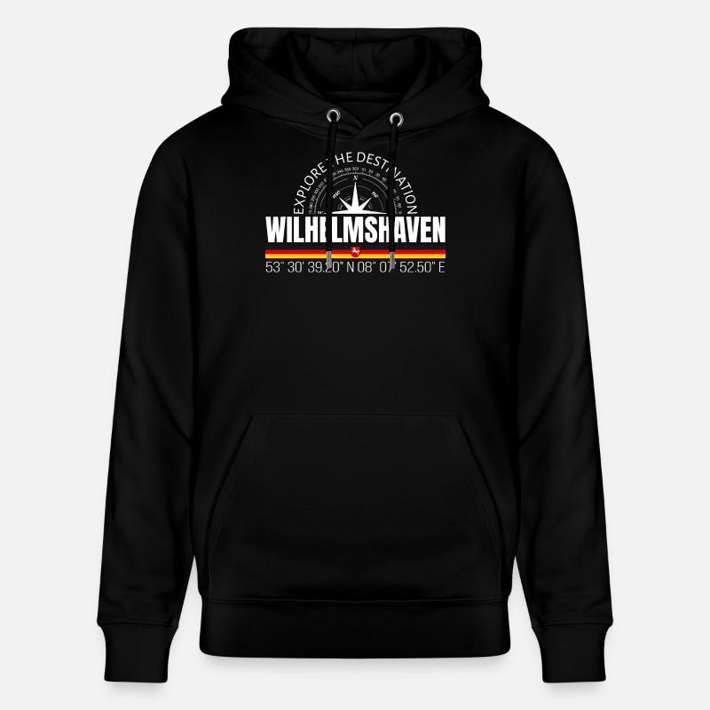 Wilhelmshaven - Sweat à capuche bio CRUISER Stanley/Stella Unisexe - noir