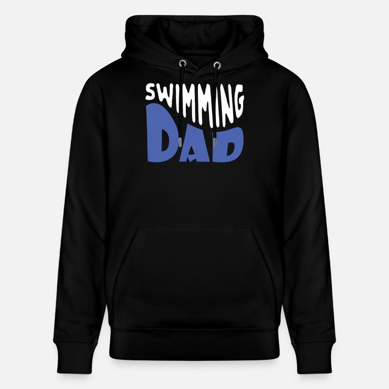 Papa de la natation - Sweat à capuche bio CRUISER Stanley/Stella Unisexe - noir