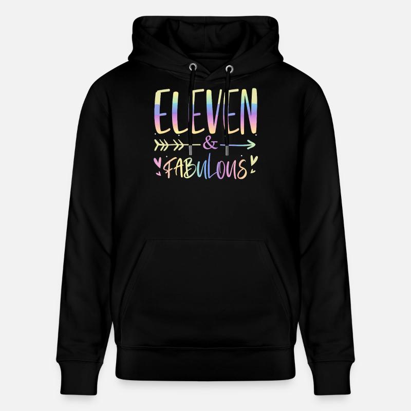 Onze & Fabuleux Scénario Arc-en-ciel - Sweat à capuche bio CRUISER Stanley/Stella Unisexe - noir