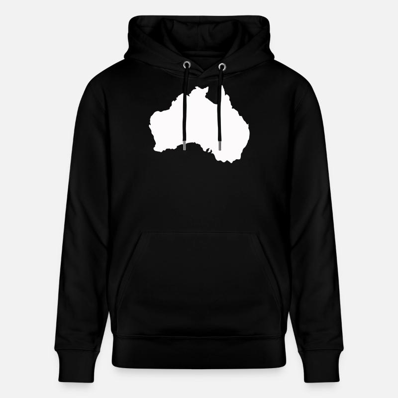 Australien Silhouette Minimal - Stanley/Stella Unisex Bio-Hoodie CRUISER - Schwarz