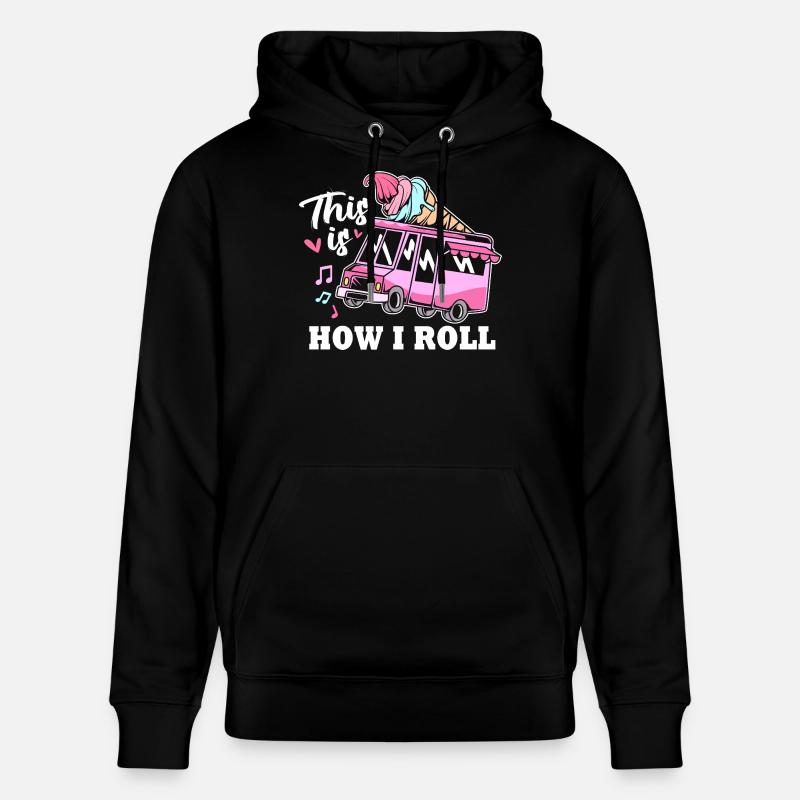 Eisdiele Eiswagen Eis Eiscreme - Sweat à capuche bio CRUISER Stanley/Stella Unisexe - noir