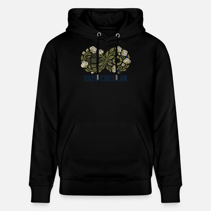 100 % circulaire - Sweat à capuche bio CRUISER Stanley/Stella Unisexe - noir