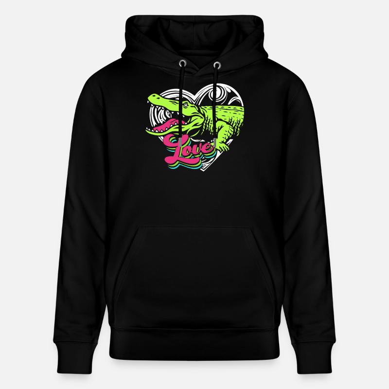 Chasse au crocodile - Sweat à capuche bio CRUISER Stanley/Stella Unisexe - noir