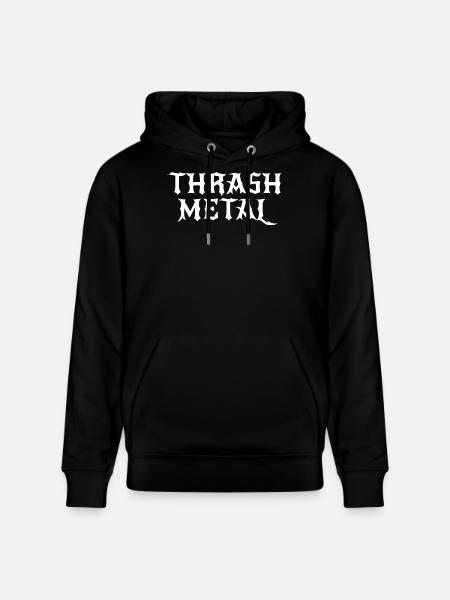 Thrash Metal Logo Crest - Stanley/Stella CRUISER Unisex Organic Hoodie - black