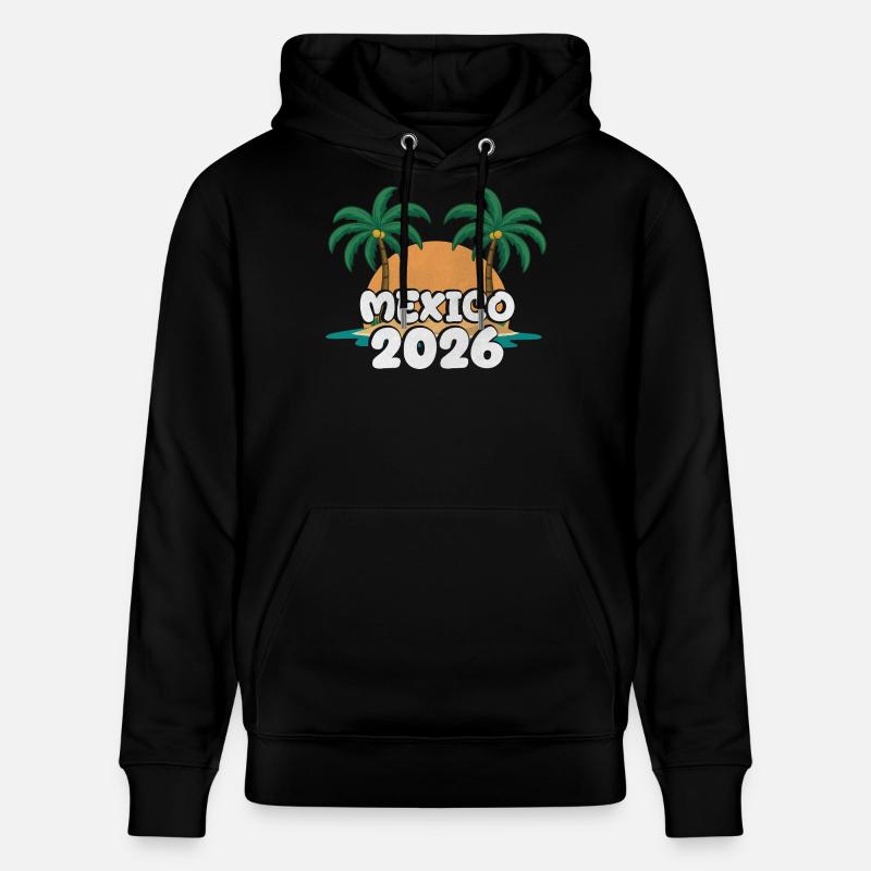 Mexique 2026 - Sweat à capuche bio CRUISER Stanley/Stella Unisexe - noir