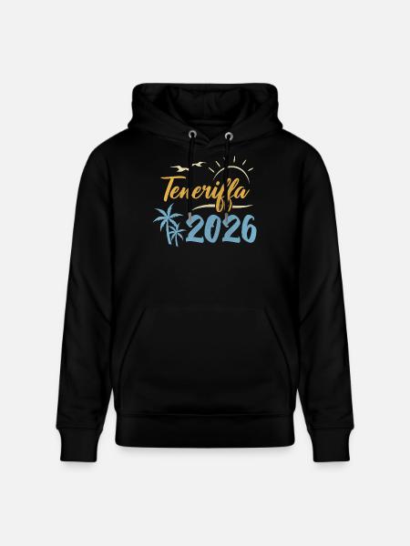 Teneriffa 2026 - Stanley/Stella Unisex Bio-Hoodie CRUISER  - Schwarz