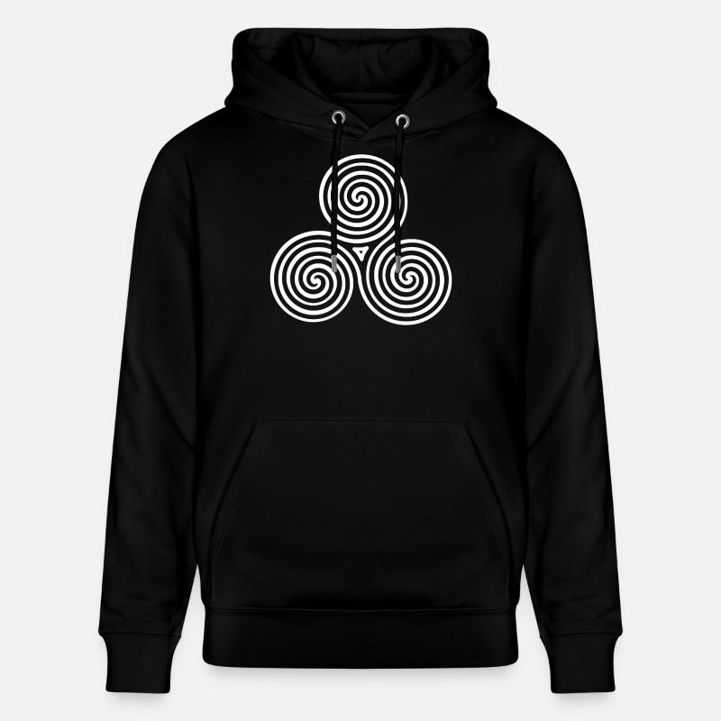 Triskele Spiral-Trio - Stanley/Stella Unisex Bio-Hoodie CRUISER  - Schwarz