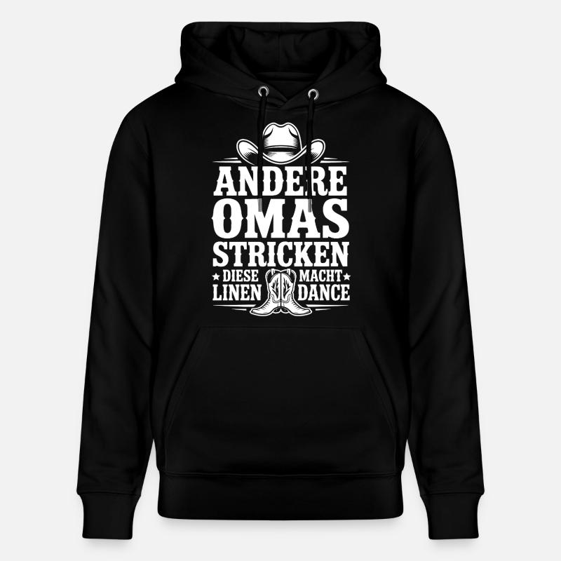 Oma Line Dance - Stanley/Stella Unisex Bio-Hoodie CRUISER - Schwarz