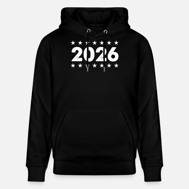 Cadre d’étoile 2026 - Sweat à capuche bio CRUISER Stanley/Stella Unisexe - noir
