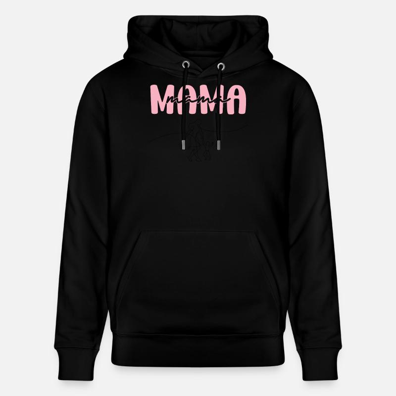 Lettrage Mama Rose - Sweat à capuche bio CRUISER Stanley/Stella Unisexe - noir