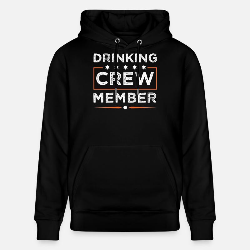 Drinking Crew - Stanley/Stella Unisex Bio-Hoodie CRUISER  - Schwarz