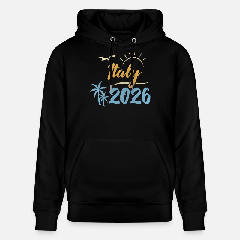 Italie 2026 - Sweat à capuche bio CRUISER Stanley/Stella Unisexe - noir