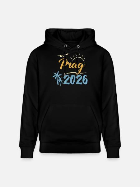 Prague 2026 - Stanley/Stella CRUISER Unisex Organic Hoodie - black