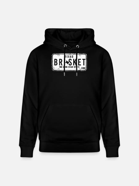 Texas Brisket Lone Star BBQ Pitmaster - Stanley/Stella CRUISER Unisex Organic Hoodie - black
