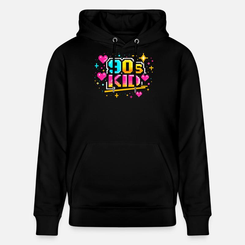 Enfant des années 90 - Sweat à capuche bio CRUISER Stanley/Stella Unisexe - noir