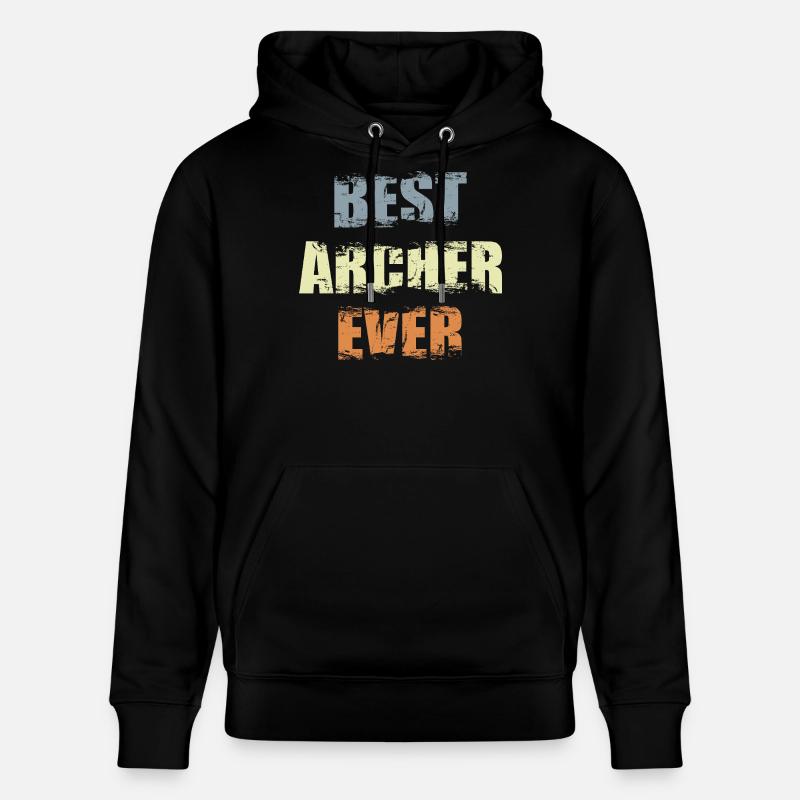 Bester Bogenschütze aller Zeiten - Stanley/Stella Unisex Bio-Hoodie CRUISER - Schwarz