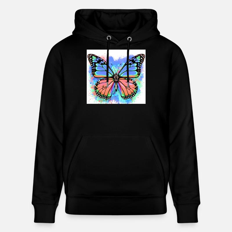 papillon - Sweat à capuche bio CRUISER Stanley/Stella Unisexe - noir