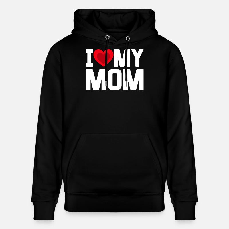 Ich liebe meine Mutter - Stanley/Stella Unisex Bio-Hoodie CRUISER - Schwarz