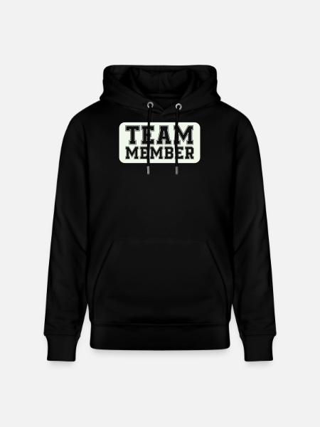 Varsity-style team member - Stanley/Stella CRUISER Unisex Organic Hoodie - black