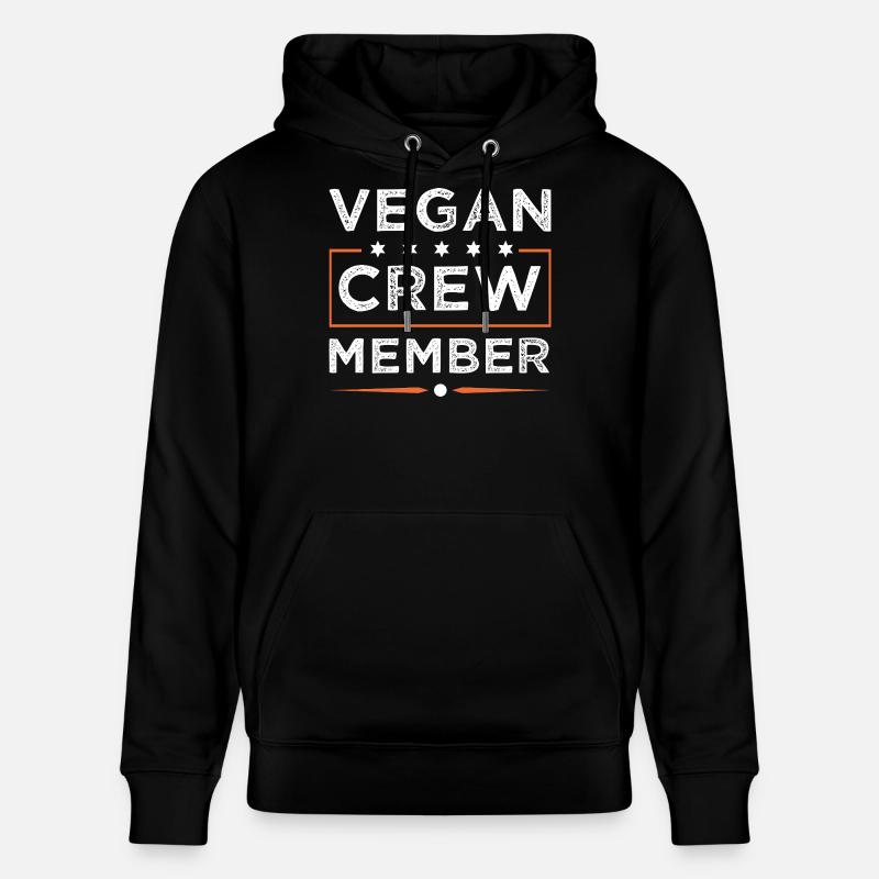 Vegan Crew - Stanley/Stella Unisex Bio-Hoodie CRUISER - Schwarz