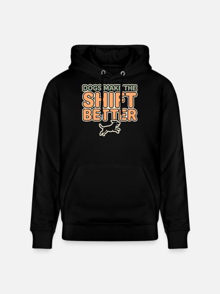 Kennel technician, kennel assistant, animal care - Stanley/Stella CRUISER Unisex Organic Hoodie - black