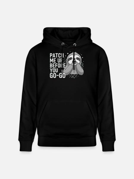 Patch Me Up Cyber Security Faultier - Stanley/Stella Unisex Bio-Hoodie CRUISER - Schwarz