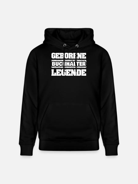 Buchhalter als Legende - Stanley/Stella Unisex Bio-Hoodie CRUISER  - Schwarz